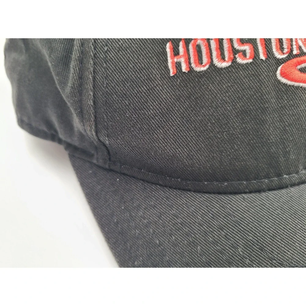 Houston Rockets Adidas Adjustable Hat Cap Dad Men Women NBA Basketball Black Red